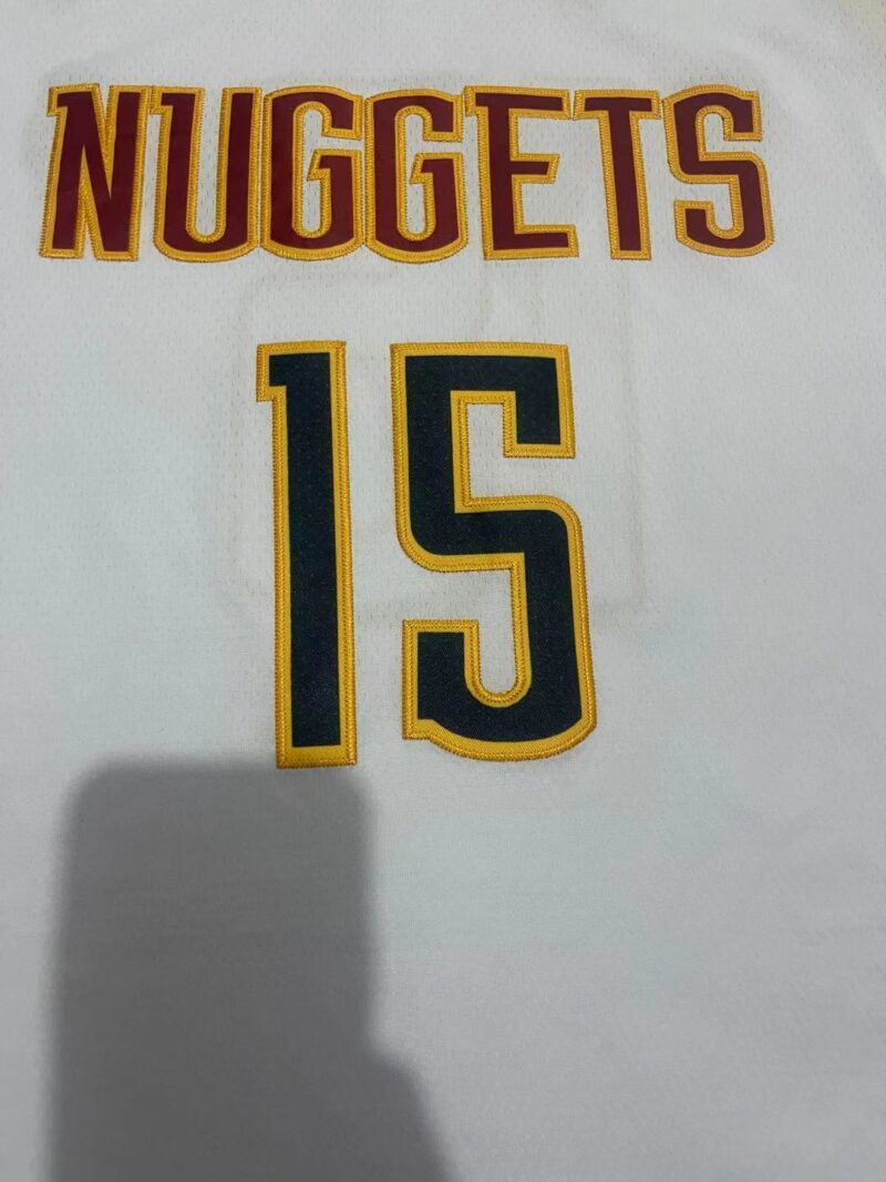 Camiseta Nikola Jokic 15 Denver Nuggets 1 blanca
