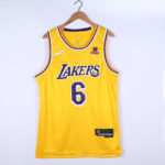 Camiseta LeBron James 06 Los Angeles Lakers 2022