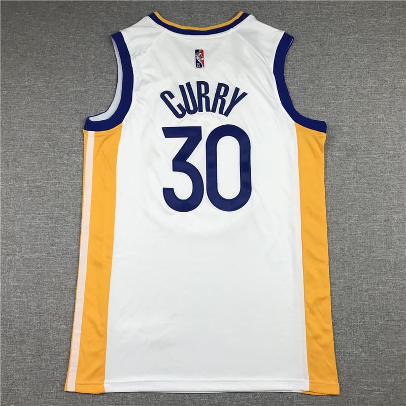 Camiseta Stephen Curry 30 Golden State Warriors Diamond 75th 2022 blanca 3