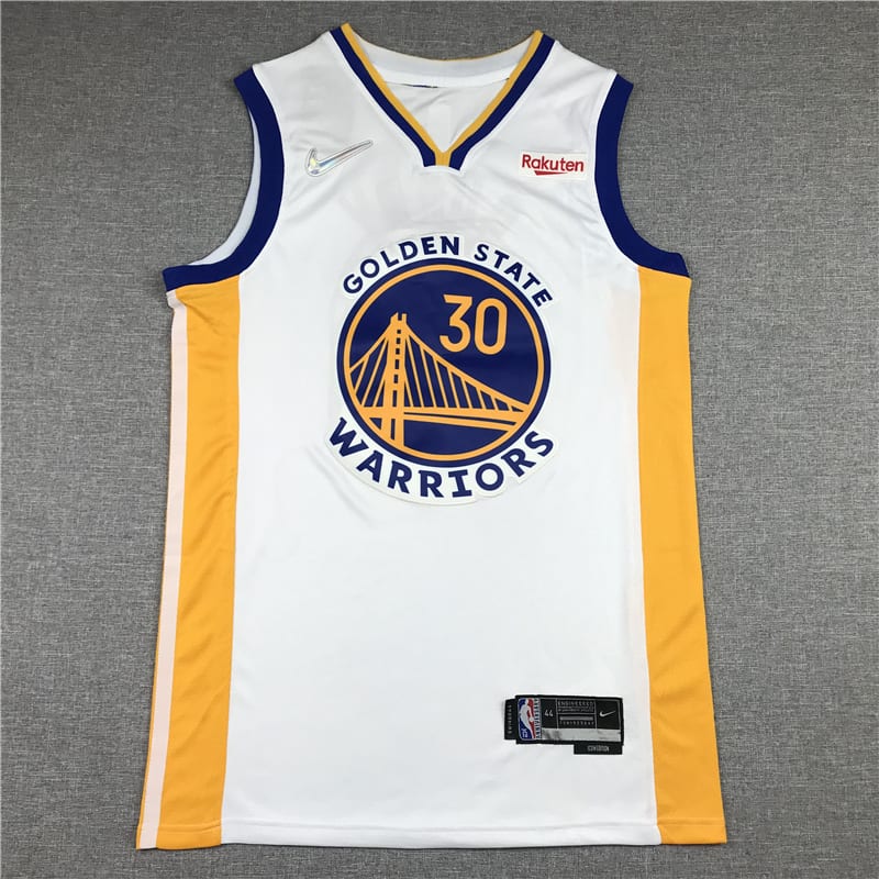 Camiseta Stephen Curry 30 Golden State Warriors Diamond 75th 2022 blanca