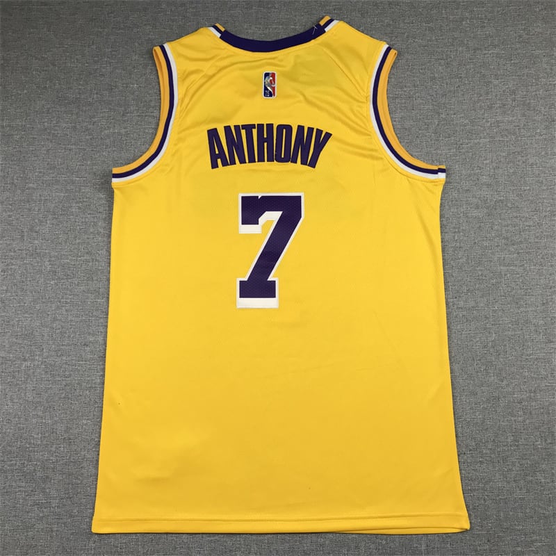 Los Angeles Lakers #7 Carmelo Anthony 75th Anniversary Diamond