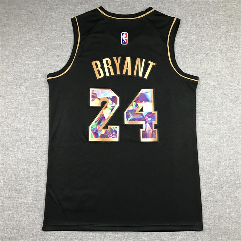 Camiseta Kobe Bryant 24 Lakers Diamond Golden Edition 4