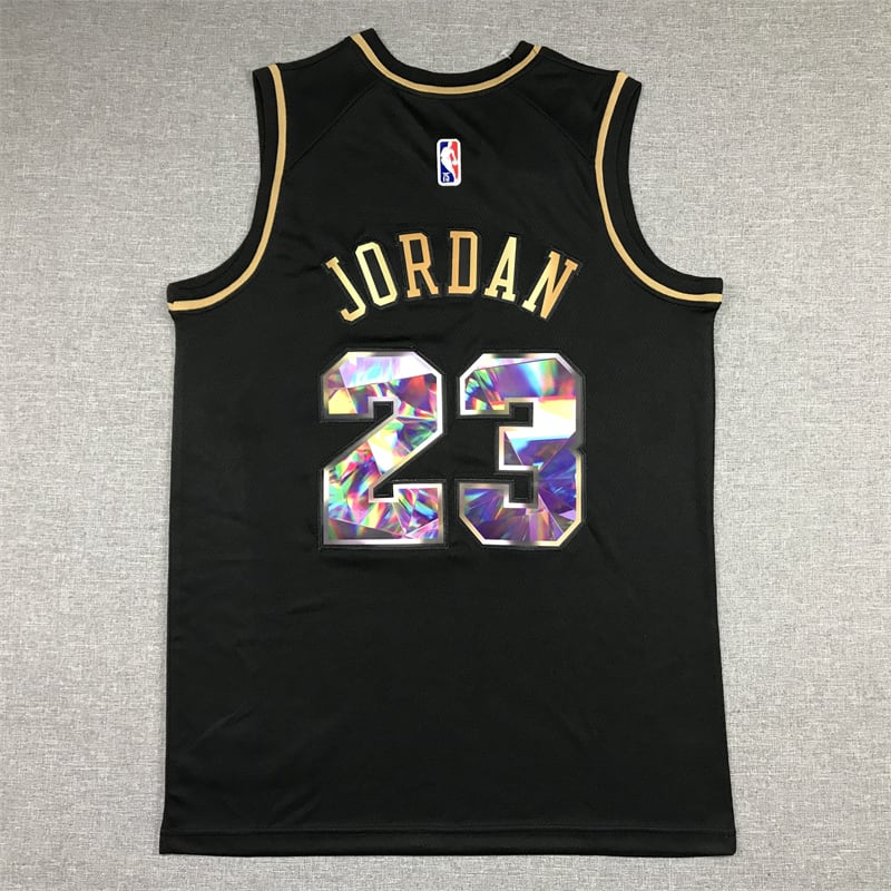 Camiseta Michael Jordan 23 Lakers Diamond Golden Edition 3