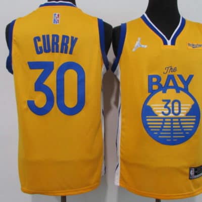 Stephen Curry de Golden State Warriors y los Lakers de Los Ángeles, reyes  de las camisetas NBA