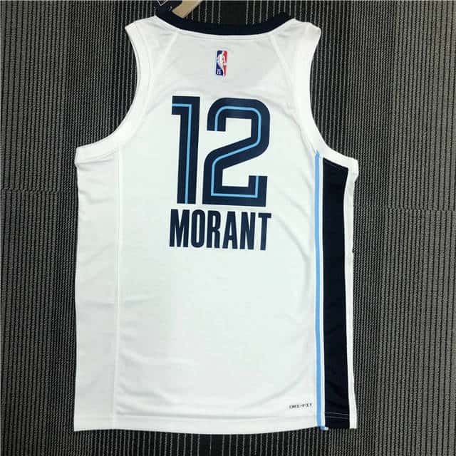 Camiseta Ja Morant #12 Memphis Grizzlies 19/20 Blanco Gold Edition ⋆  MiCamisetaNBA