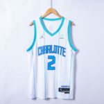 Camiseta LaMelo Ball 2 Charlotte Hornets Diamond 75th 2022 blanca
