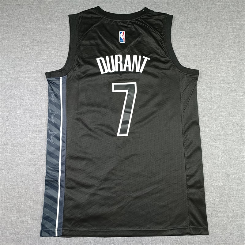 Camiseta Kevin Durant 7 Brooklyn Nets 2023 negra 3