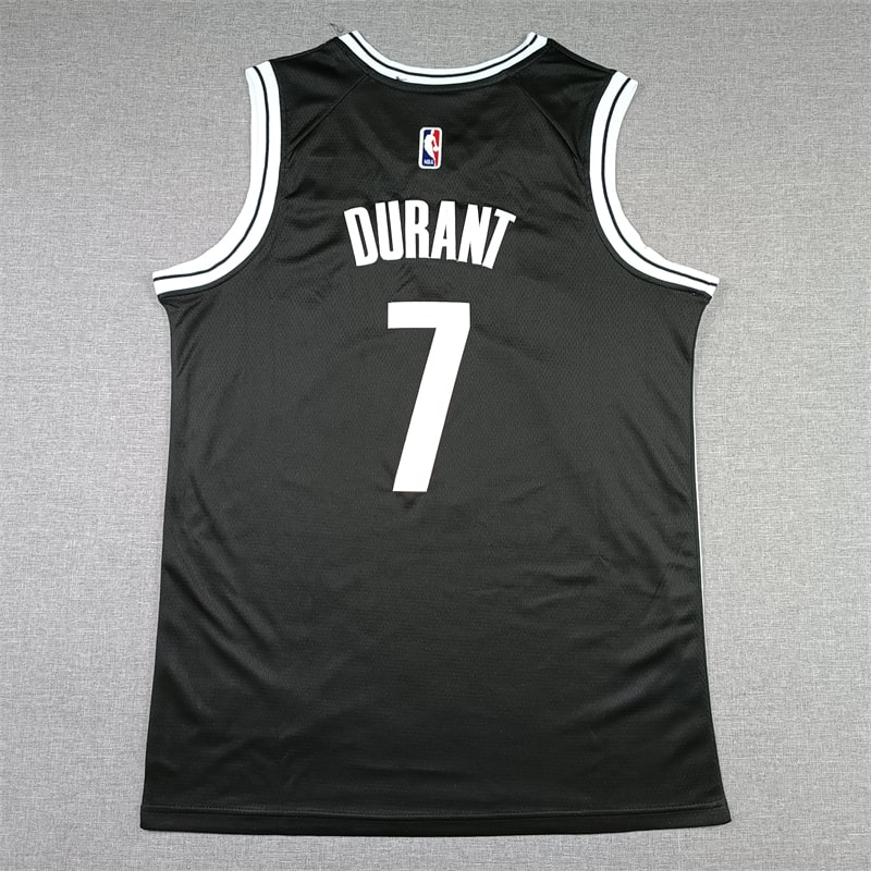 Camiseta Kevin Durant 7 Brooklyn Nets 2023 negra clasica 3