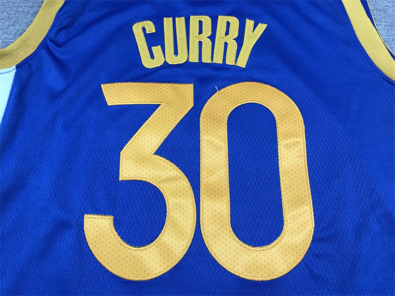 Camiseta Stephen Curry 30 Golden State Warriors 2023 blanca azul 4