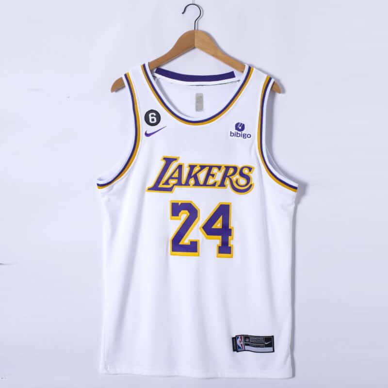 Camiseta Kobe Bryant 24 Los Angeles Lakers 2023 blanca 1
