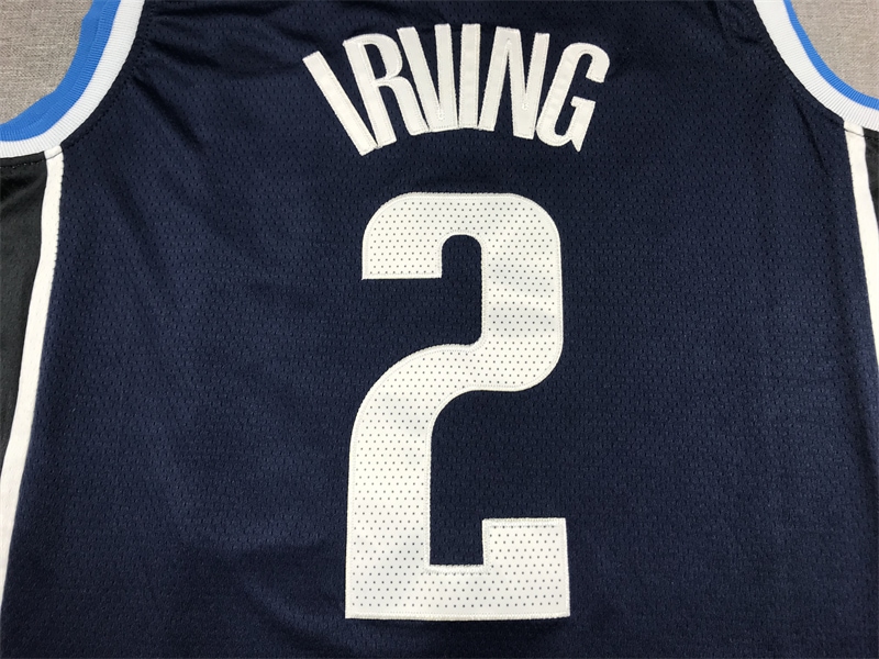 Camiseta Kyrie Irving 02 Dallas Mavericks 2023 azul oscuro 4