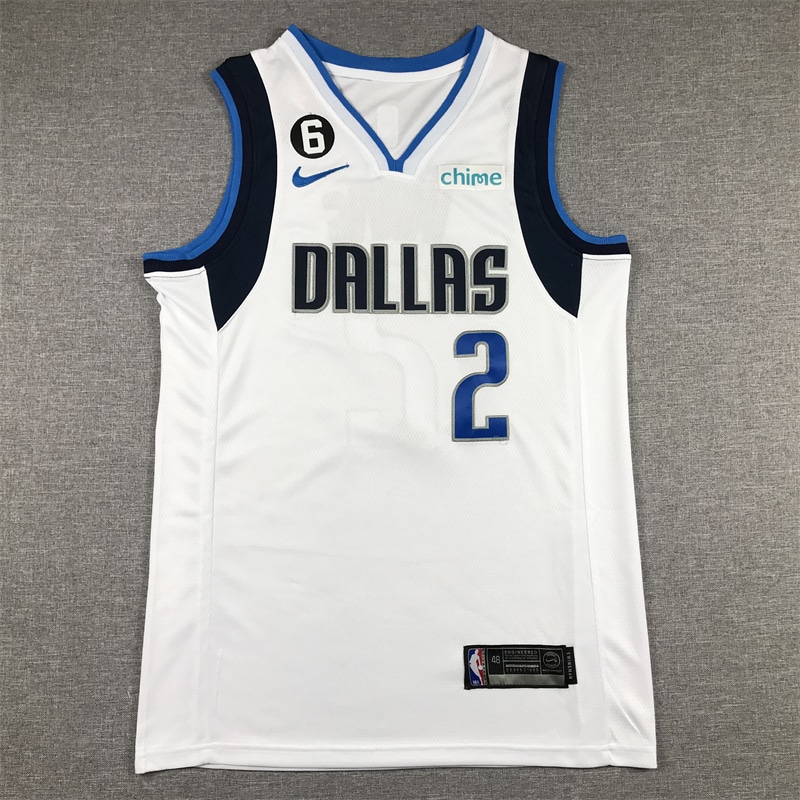 Camiseta Kyrie Irving 02 Dallas Mavericks 2023 blanca 1