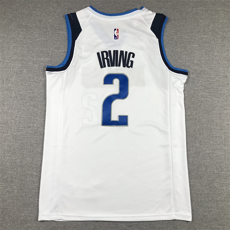 Camiseta Kyrie Irving 02 Dallas Mavericks 2023 blanca 3