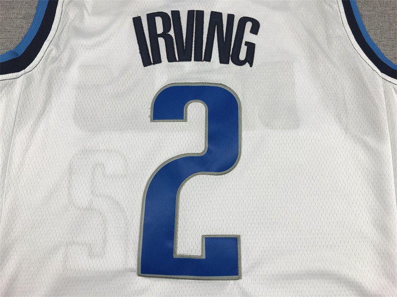 Camiseta Kyrie Irving 02 Dallas Mavericks 2023 blanca 4