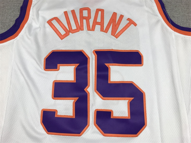 Camiseta Kevin Durant 35 Phoenix Suns blanca 3