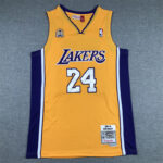 Camiseta Kobe Bryant 24 Los Angeles Lakers 60th NBA Anniversary amarilla 1 1