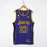 Camiseta LeBron James 23 Los Angeles Lakers 2023 morado 1