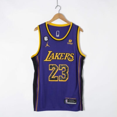 Camiseta LeBron James #23 Los Angeles Lakers Amarillo ⋆ MiCamisetaNBA