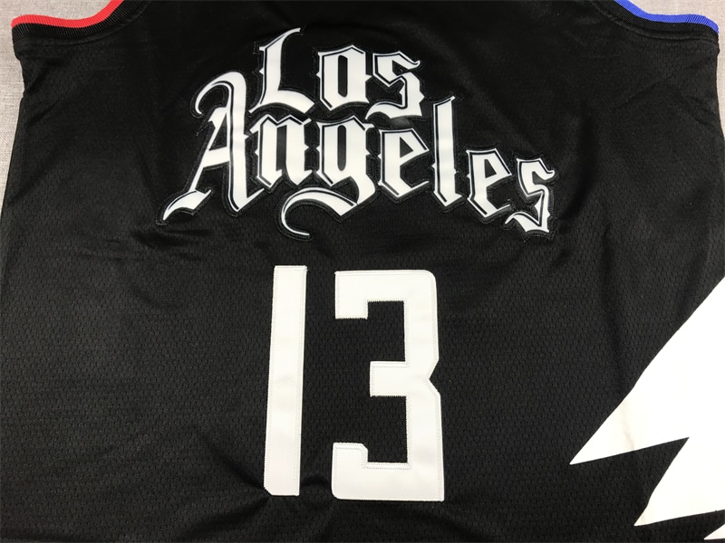 Camiseta Paul George 13 Los Angeles Clippers 2023 negro 2