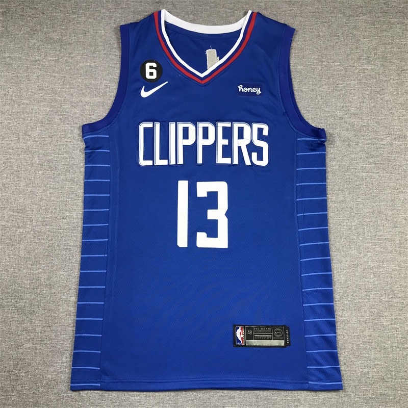 Camiseta Russell Westbrook 0 Los Angeles Clippers azul 1