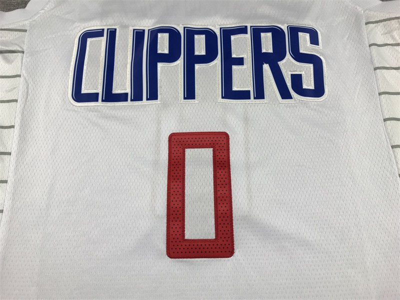Camiseta Russell Westbrook 0 Los Angeles Clippers blanco 2