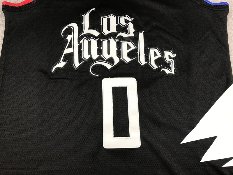 Camiseta Russell Westbrook 0 Los Angeles Clippers negro 2