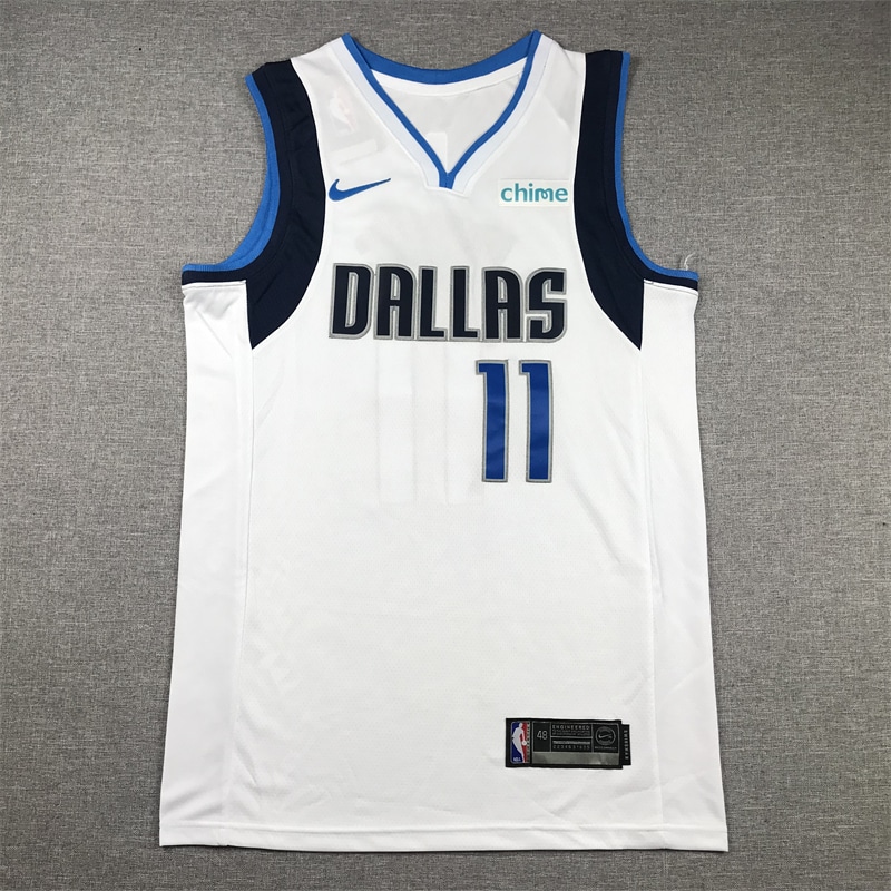 Camiseta Kyrie Irving 11 Dallas Mavericks 1 blanca
