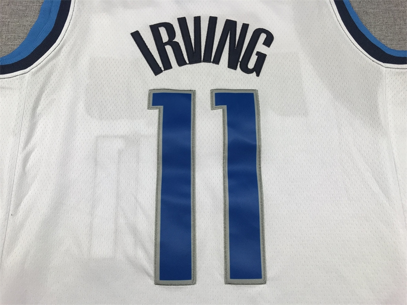Camiseta Kyrie Irving 11 Dallas Mavericks 3 blanca