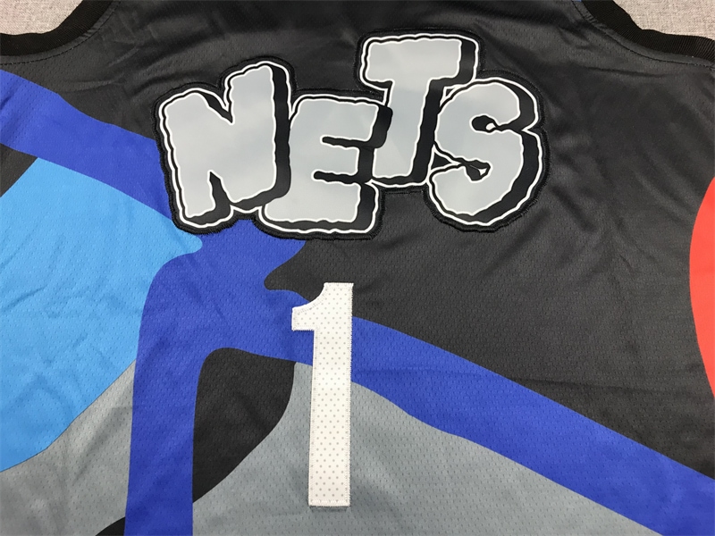 Camiseta Mikal Bridges 7 Nets The City 2024 2