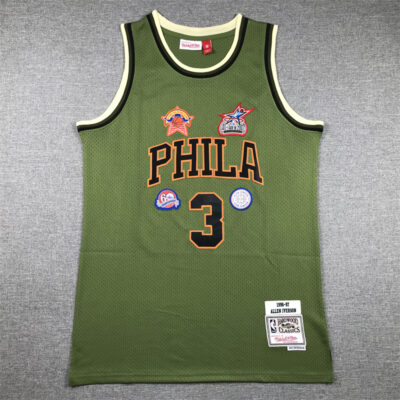 Camiseta Allen Iverson 3 Philadelphia Sixers NBA Flight