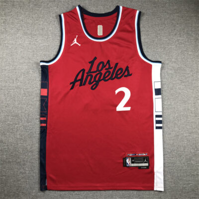 Camiseta Kawhi Leonard 2 Los Angeles Clippers 2024 25 roja