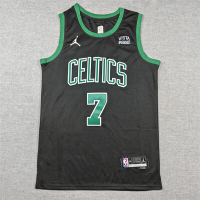 Camiseta Jaylen Brown 7 Boston Celtics 2025 negra 1