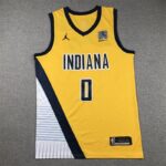 Camiseta Tyrese John Haliburton 0 Indiana Pacers playoff 2025