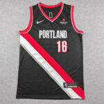 Camiseta Yang Hansen 16 Portland Trail Blazers negro 1