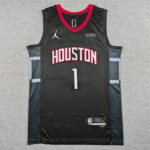 Camiseta Amen Thompson 1 Houston Rockets 2026 negra 1