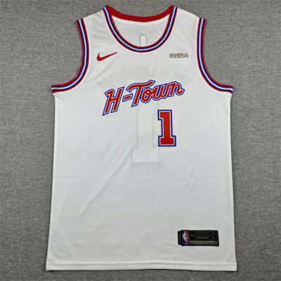 Camiseta Amen Thompson #1 Rockets The city 2026