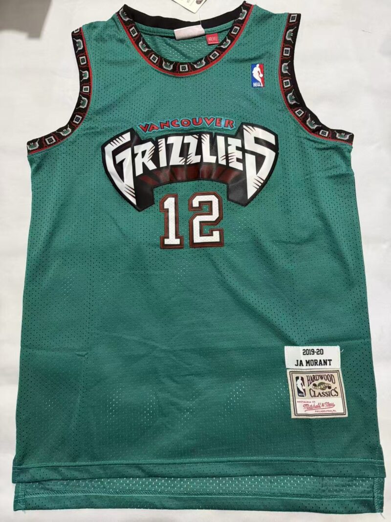 Camiseta Ja Morant #12 Vancouver Grizzlies 2019/20 Hardwood Classics 1 Camiseta Ja Morant #12 Vancouver Grizzlies 2019/20 Hardwood Classics