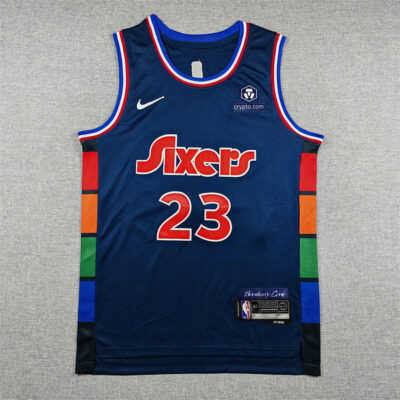 Camisetas NBA Baratas 2026 12 LeBron James #23 Philadelphia 76ers City Edition 2022
