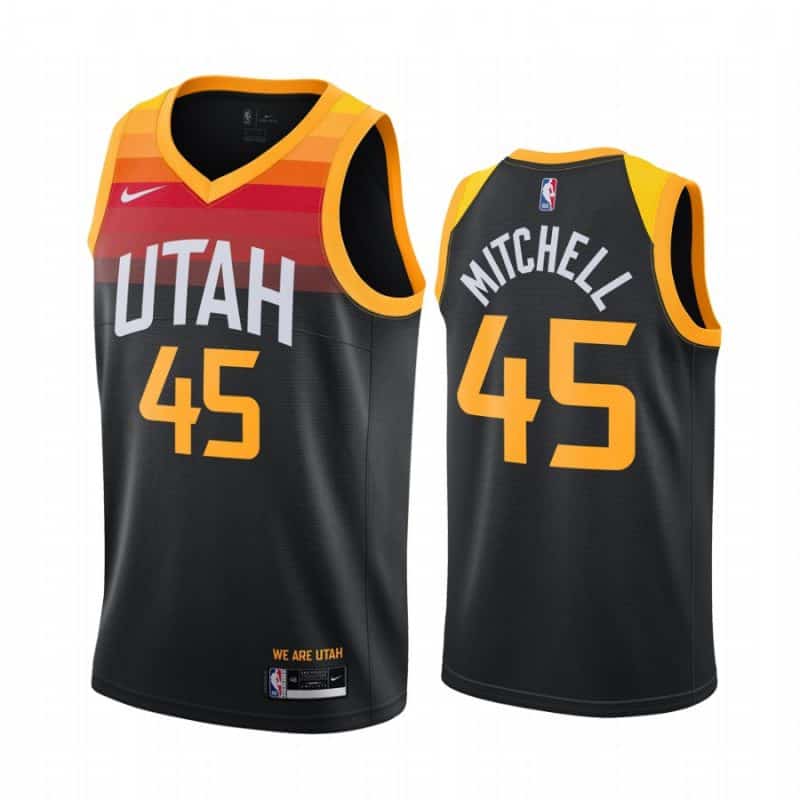 Camiseta Donovan Mitchell #45 Jazz The city 2021 【22,90 ...