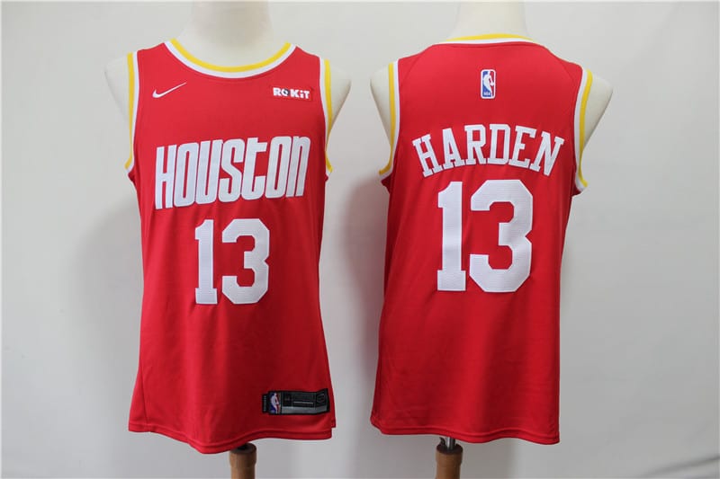 Camiseta James Harden 13 Houston Rockets Rojo retro Temp 19 20