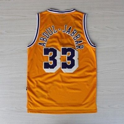 Camiseta Kareem Abdul Jabbar Lakers | Amarilla 2