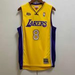 Camiseta Kobe Bryant 24 Lakers 2000 01 NBA Champions amarilla