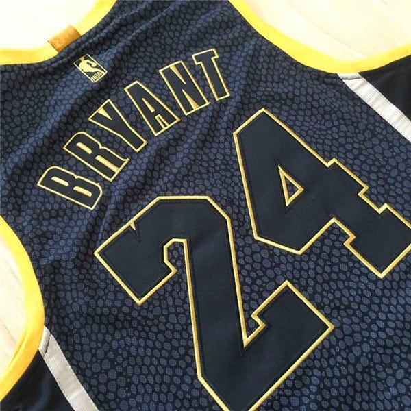Camiseta Kobe Bryant 24 Lakers Gold Black commemorative 4 1