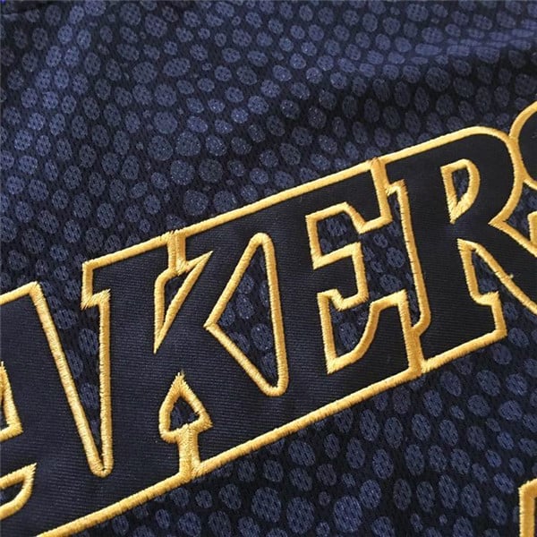 Camiseta Kobe Bryant 24 Lakers Gold Black commemorative 8 1