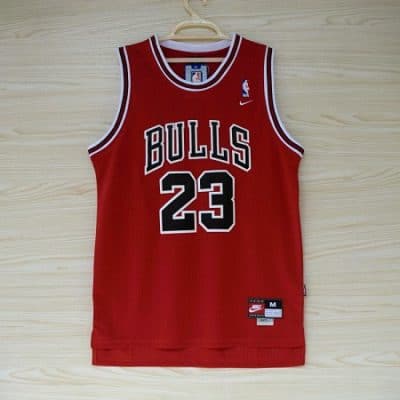 Camiseta Michael Jordan 23 Chicago Bulls Roja clasica