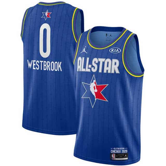 Camiseta Russell Westbrook 0 TEAM LeBROM Allstars 2020