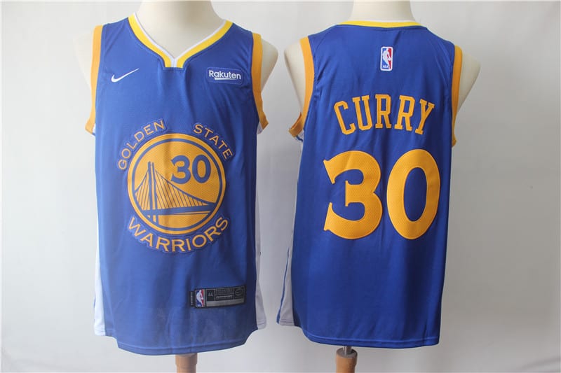 Camiseta Stephen Curry 30 Golden State Warriors azul Temp 19 20