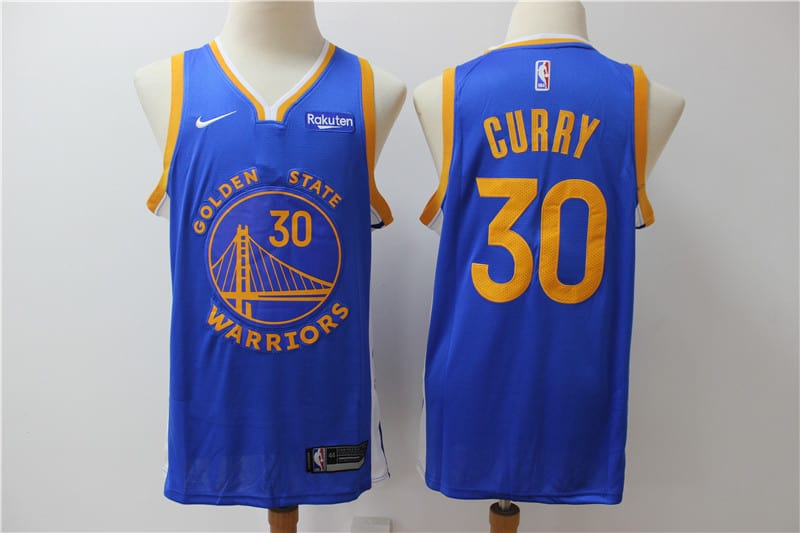 Camiseta Stephen Curry 30 Golden State Warriors azul