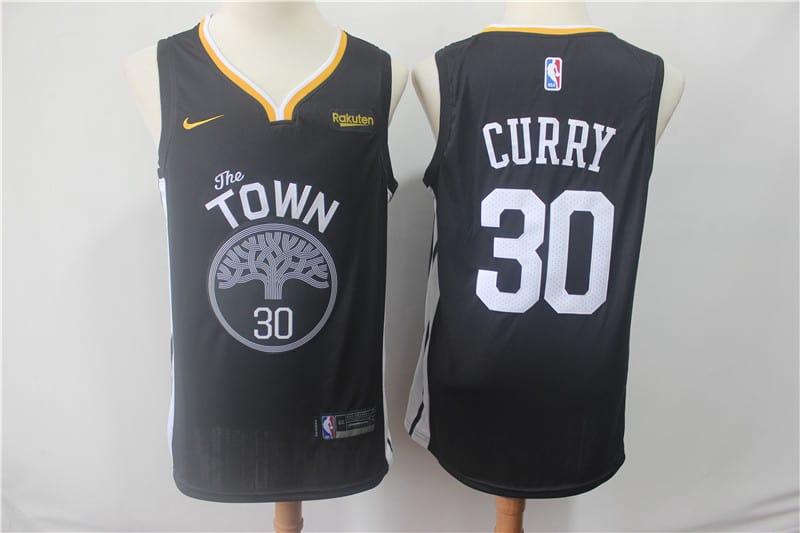 Camiseta Stephen Curry 30 Golden State Warriors negro Temp 19 20