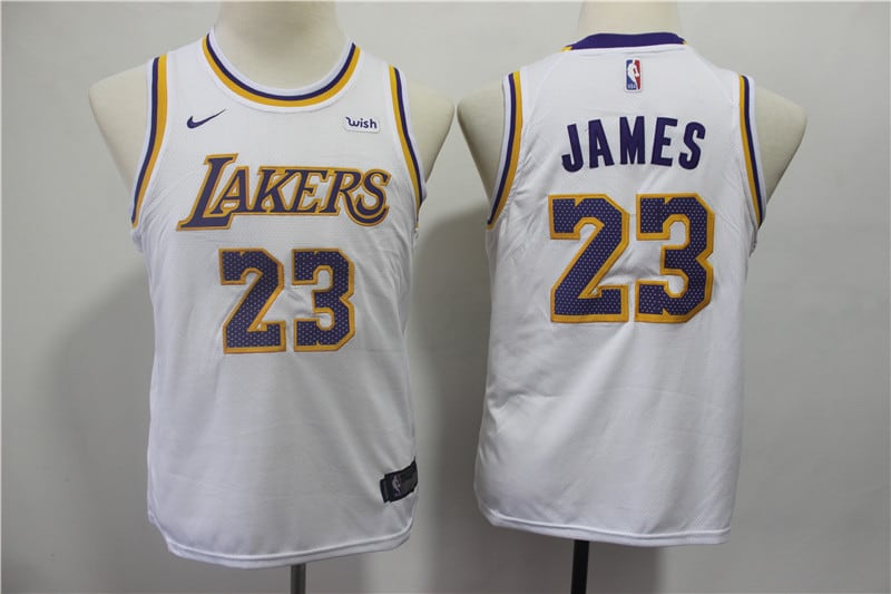 Optimista Mamut Ejercicio mañanero Camiseta de niño LeBron James #23 Los Angeles Lakers 【24,90€】 | TCNBA